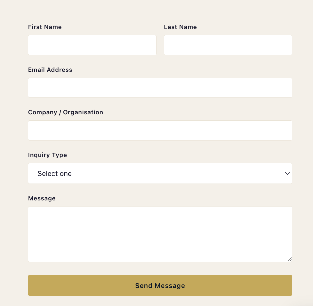 Example contact form 3